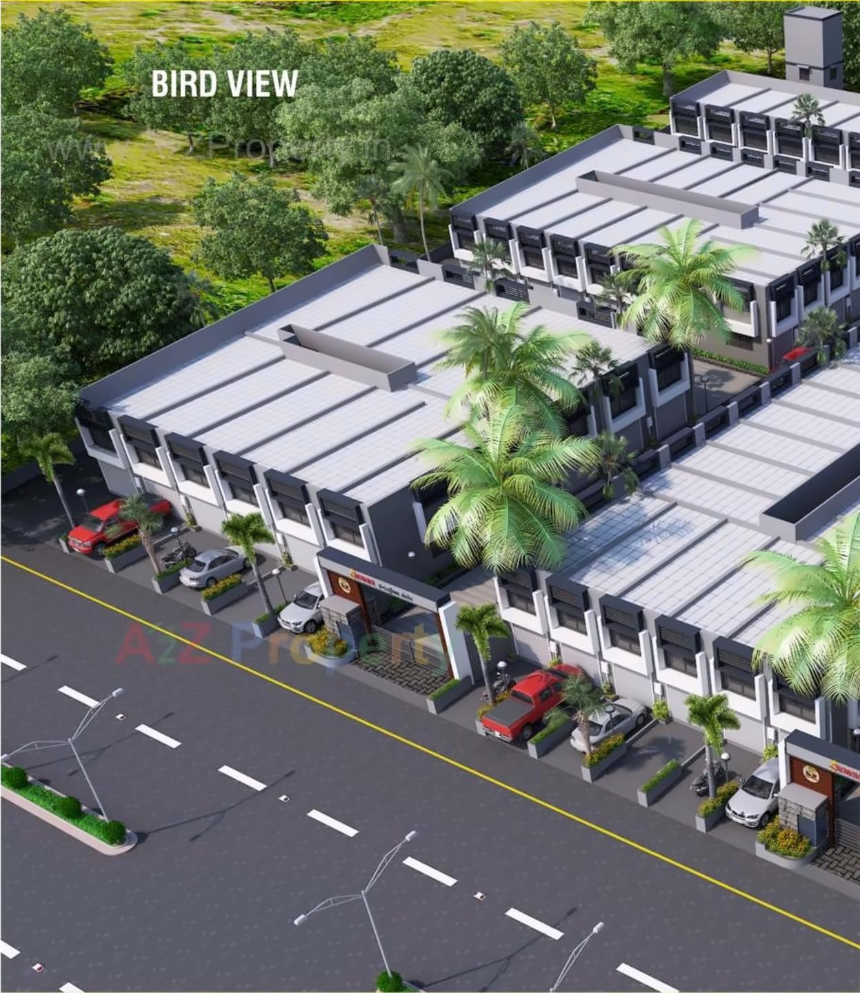 3D Elevation of real estate project Gajanan Industrial Estate located at Hathijan, Ahmedabad, Gujarat