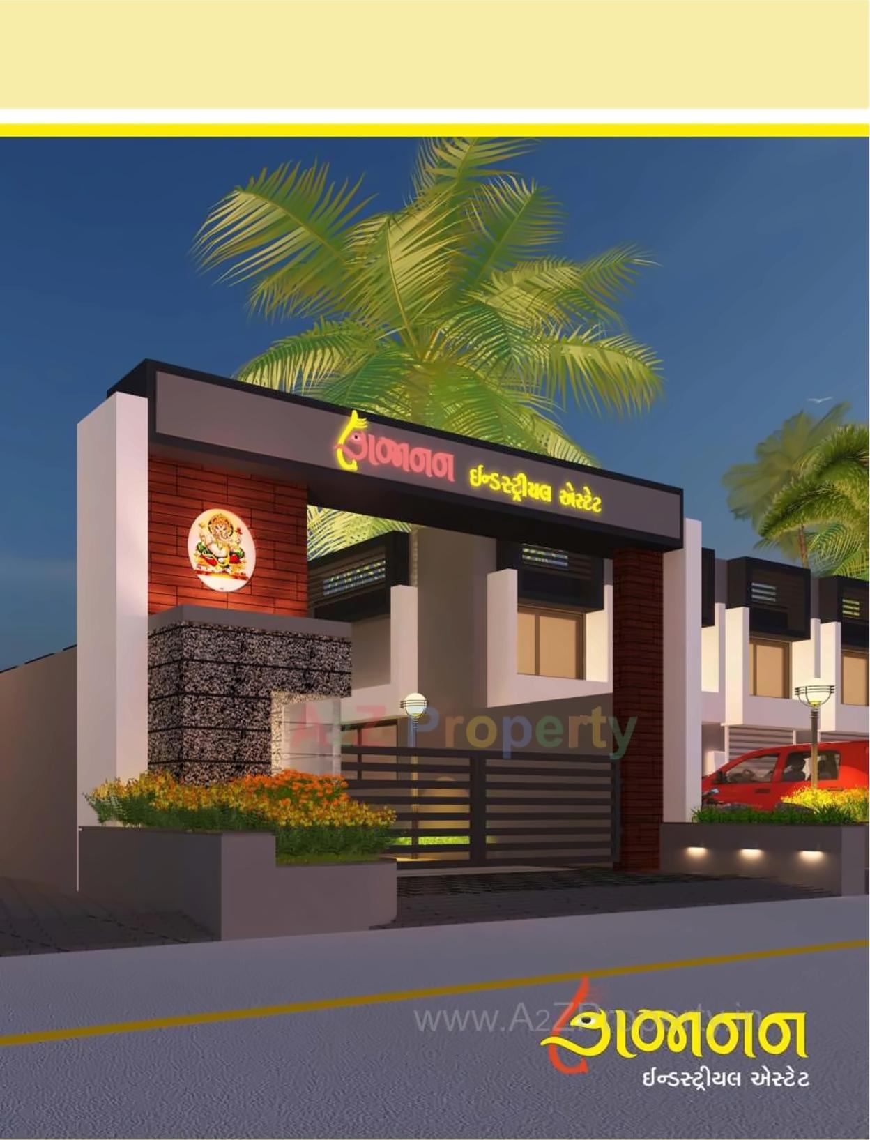 3D Elevation of real estate project Gajanan Industrial Estate located at Hathijan, Ahmedabad, Gujarat