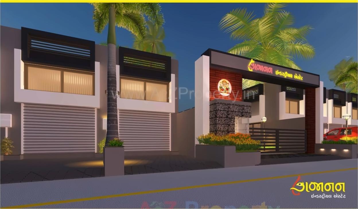 3D Elevation of real estate project Gajanan Industrial Estate located at Hathijan, Ahmedabad, Gujarat