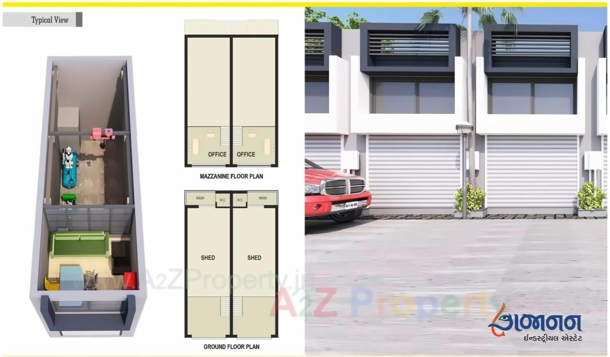  of real estate project Gajanan Industrial Estate located at Hathijan, Ahmedabad, Gujarat