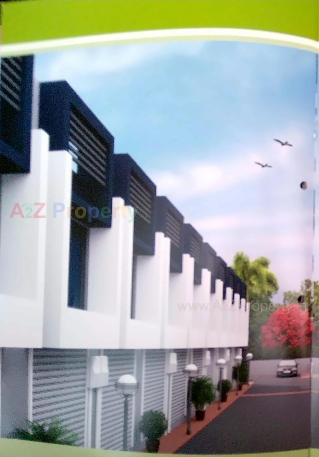 3D Elevation of real estate project Gajanan Industrial Hub located at Vinzol, Ahmedabad, Gujarat