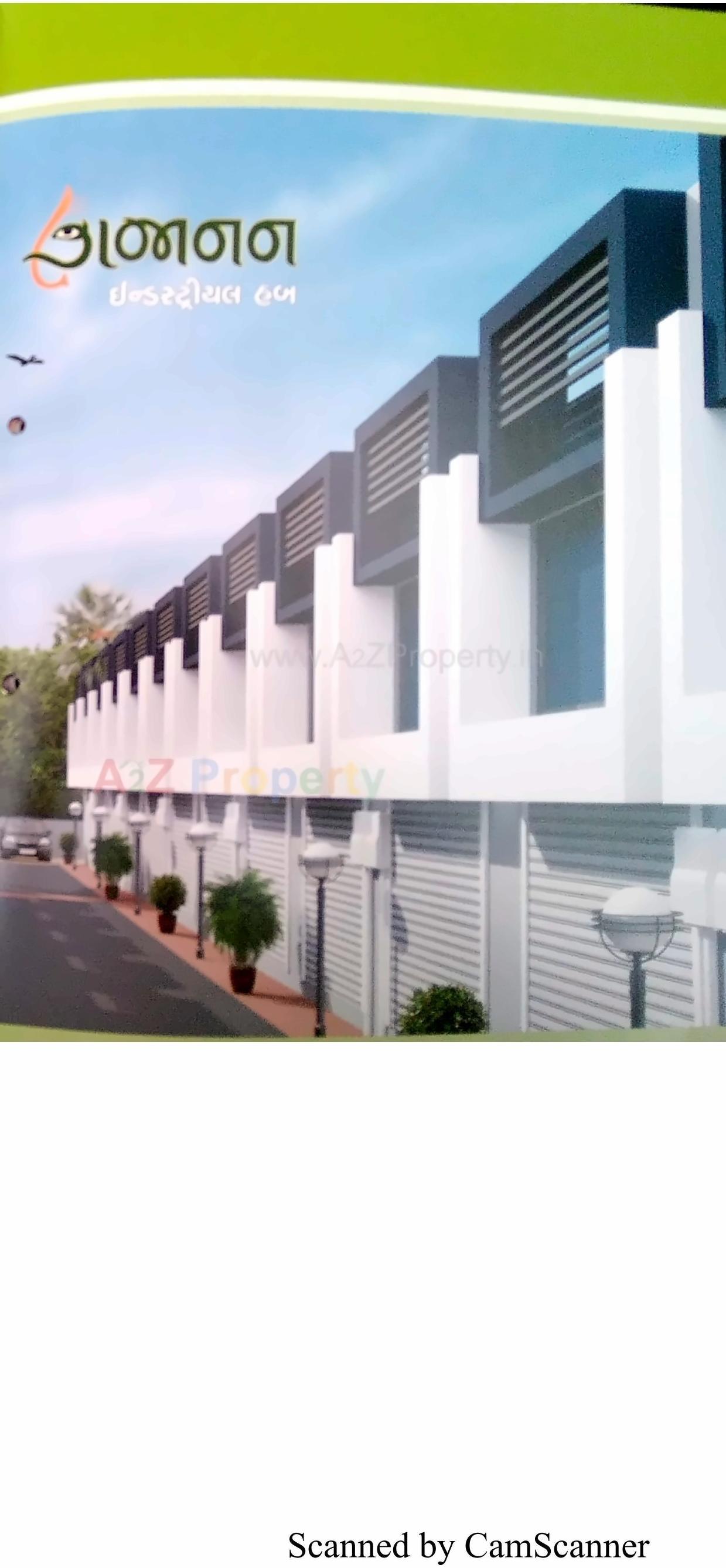 3D Elevation of real estate project Gajanan Industrial Hub located at Vinzol, Ahmedabad, Gujarat