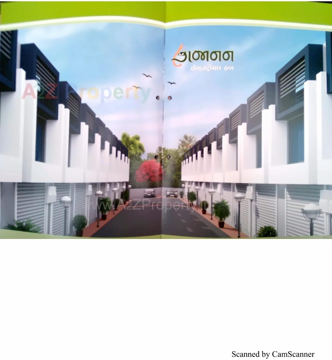 3D Elevation of real estate project Gajanan Industrial Hub located at Vinzol, Ahmedabad, Gujarat
