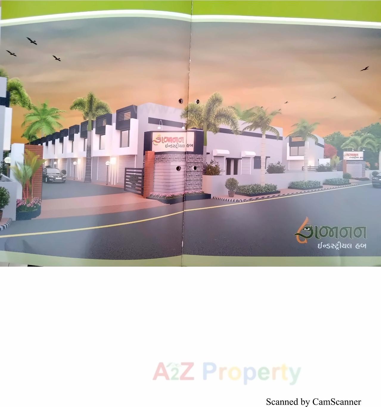 3D Elevation of real estate project Gajanan Industrial Hub located at Vinzol, Ahmedabad, Gujarat