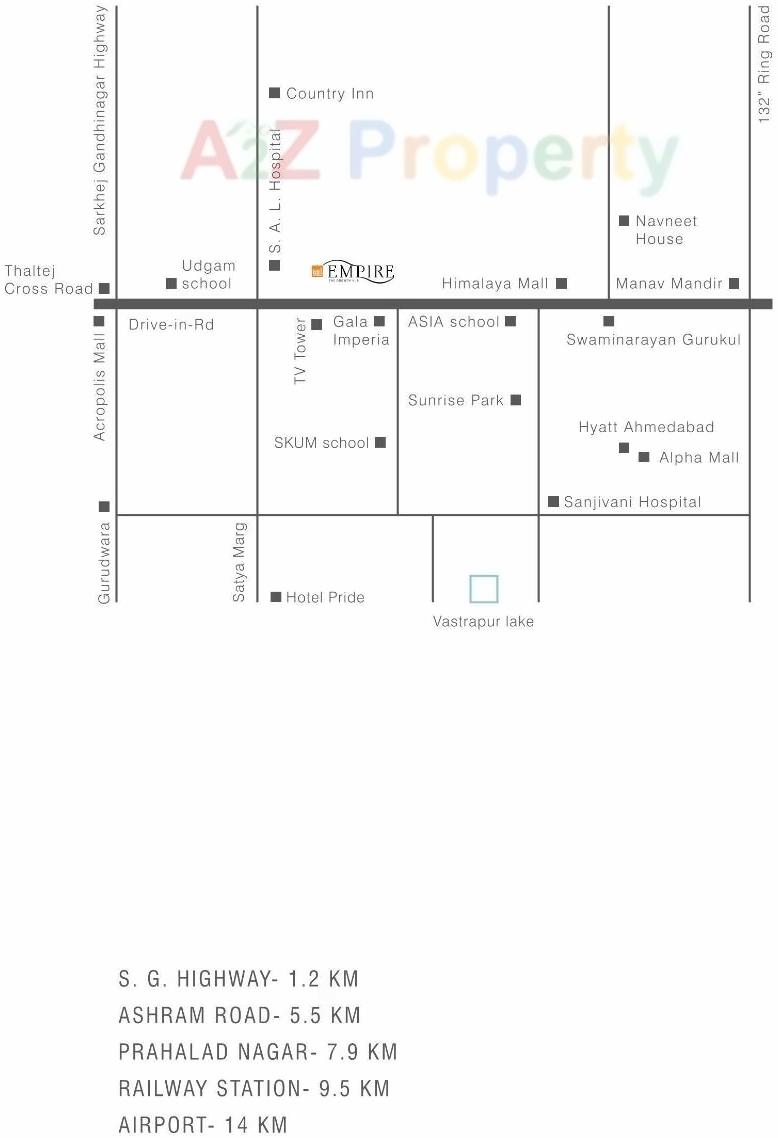  of real estate project Gala Empire located at Thaltej, Ahmedabad, Gujarat