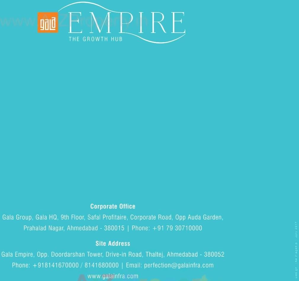  of real estate project Gala Empire located at Thaltej, Ahmedabad, Gujarat