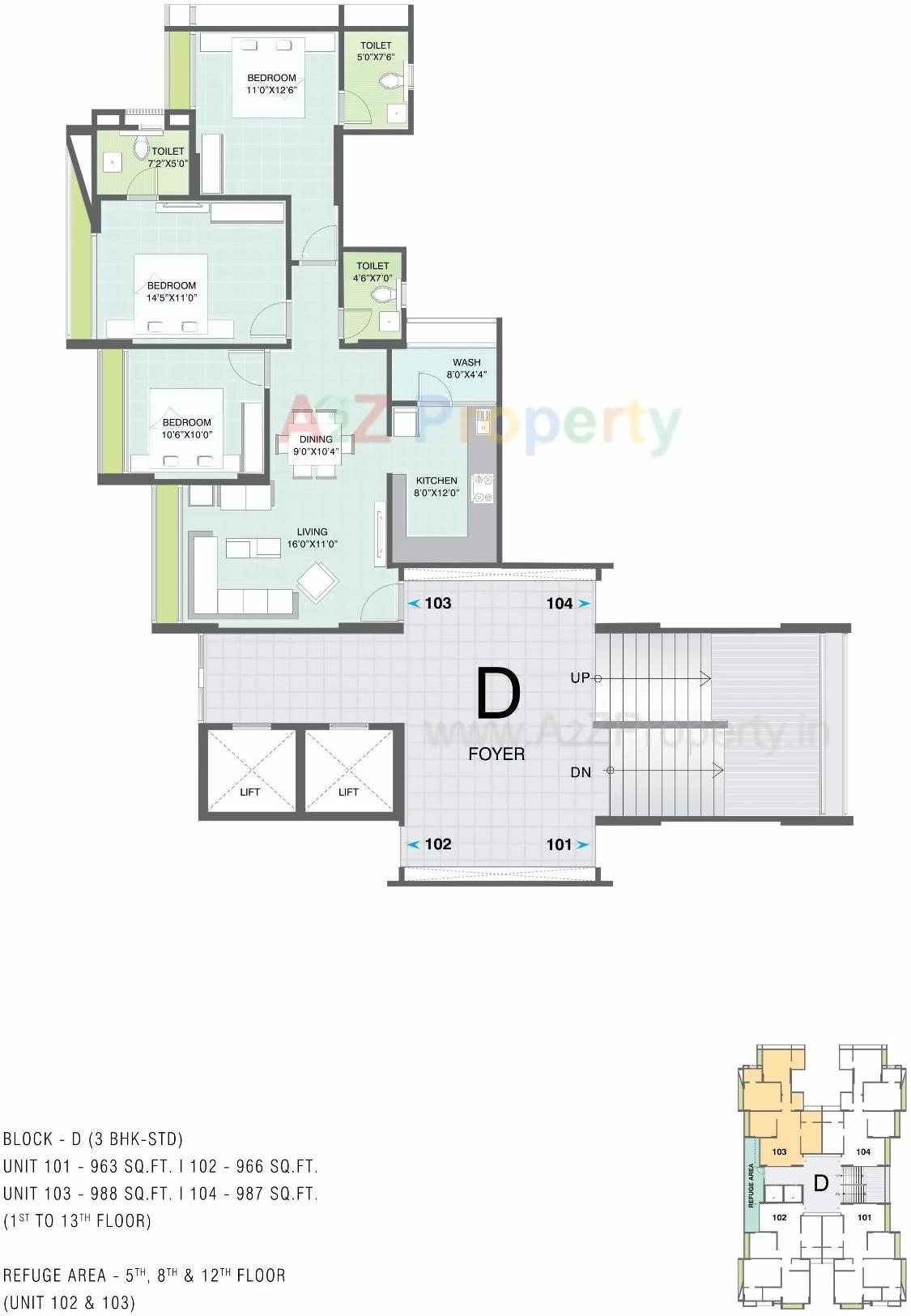 Layout of real estate project Gala Eternia located at Thaltej, Ahmedabad, Gujarat