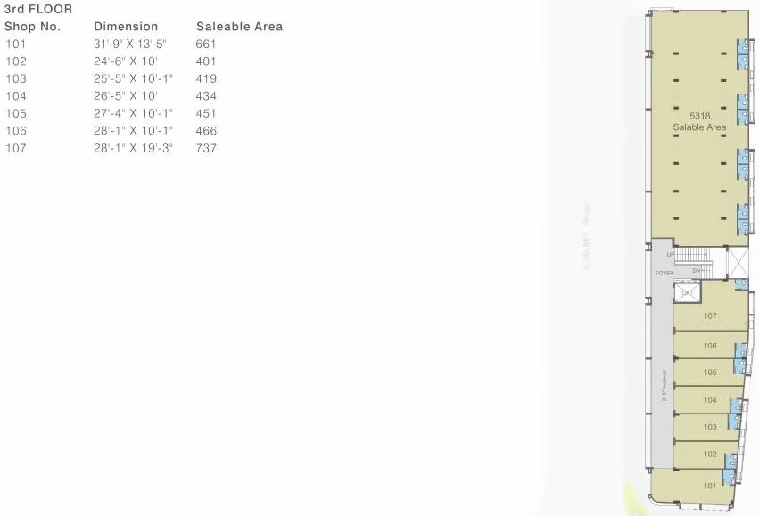 Layout of real estate project Gala Hub Anx located at Bopal, Ahmedabad, Gujarat