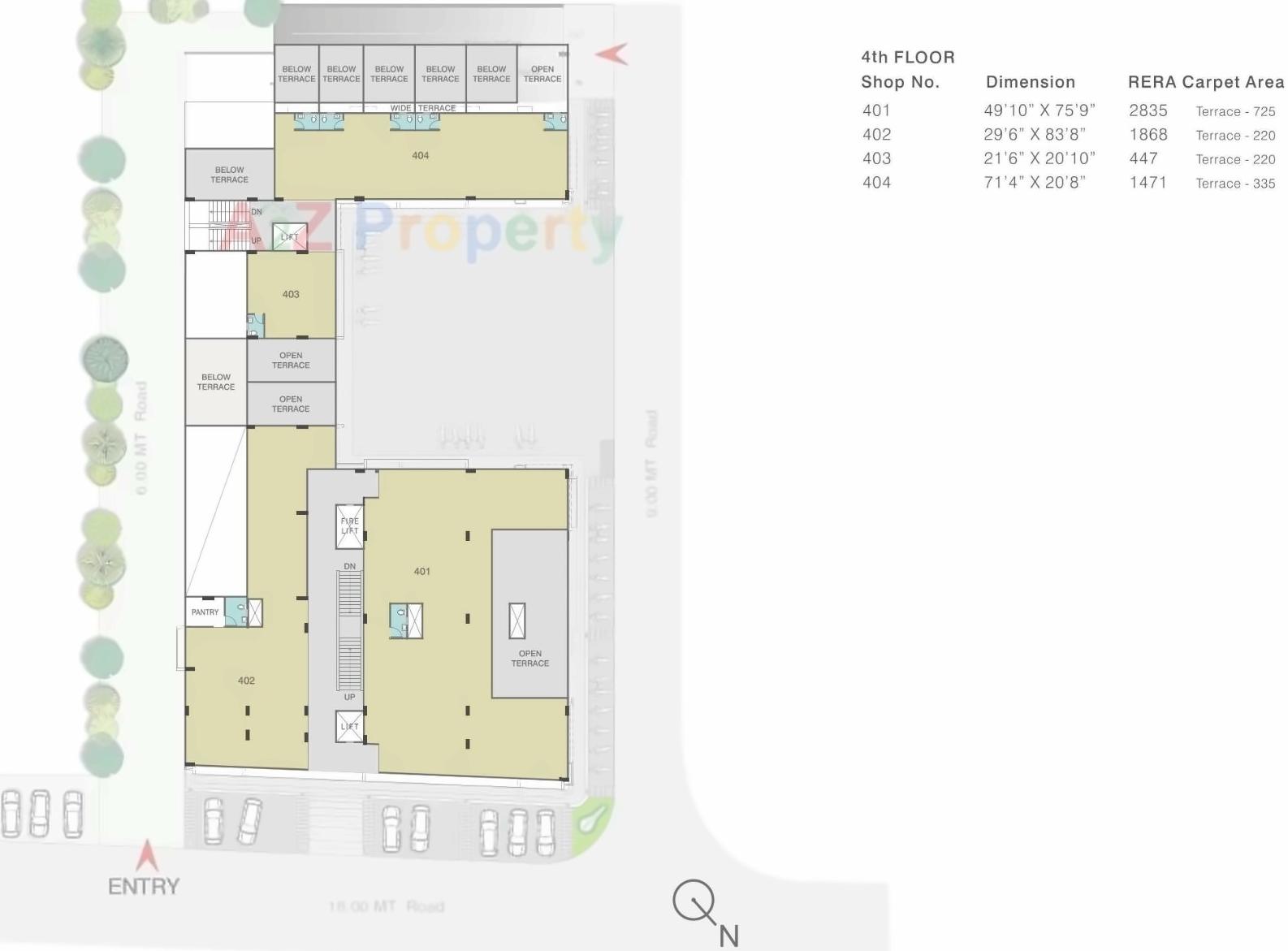 Layout of real estate project Gala Hub located at Ahmedabad, Ahmedabad, Gujarat