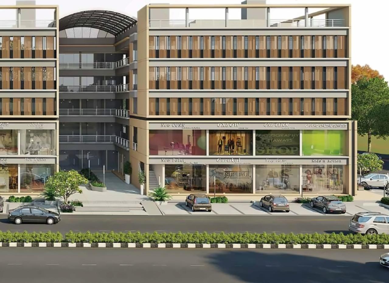 3D Elevation of real estate project Gala Magnus located at Ahmedabad, Ahmedabad, Gujarat