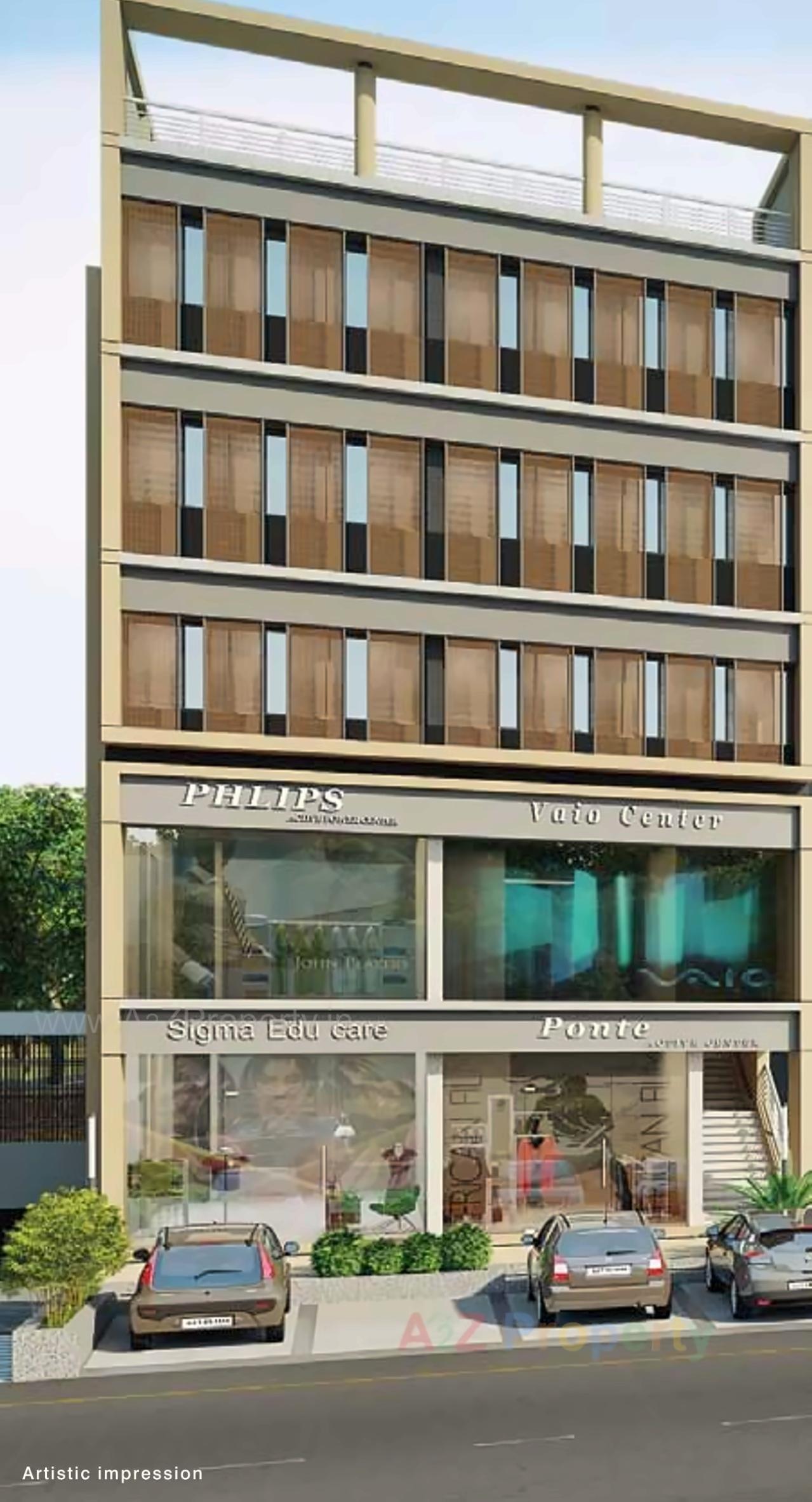 3D Elevation of real estate project Gala Magnus located at Ahmedabad, Ahmedabad, Gujarat