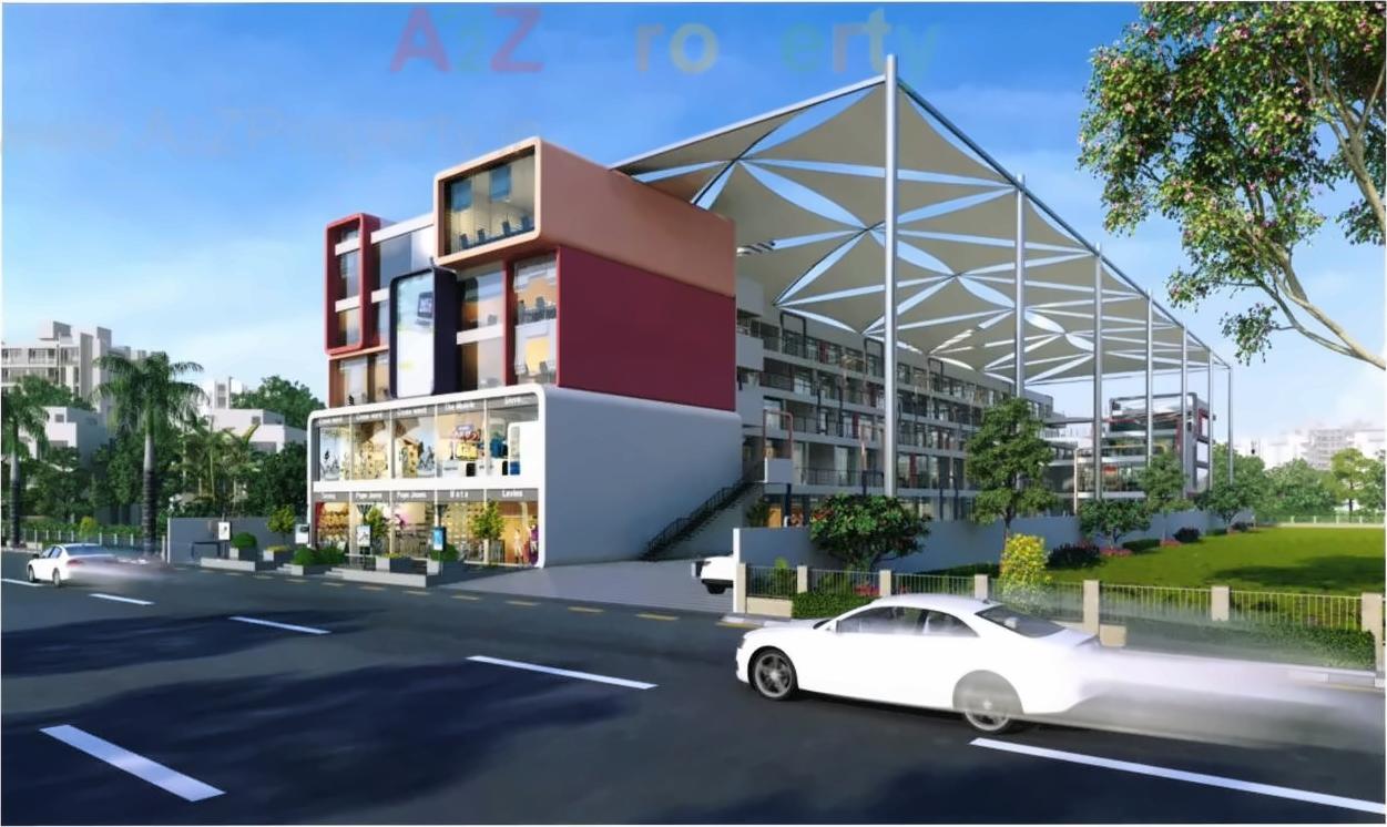 3D Elevation of real estate project Gamara Capital located at Bopal, Ahmedabad, Gujarat
