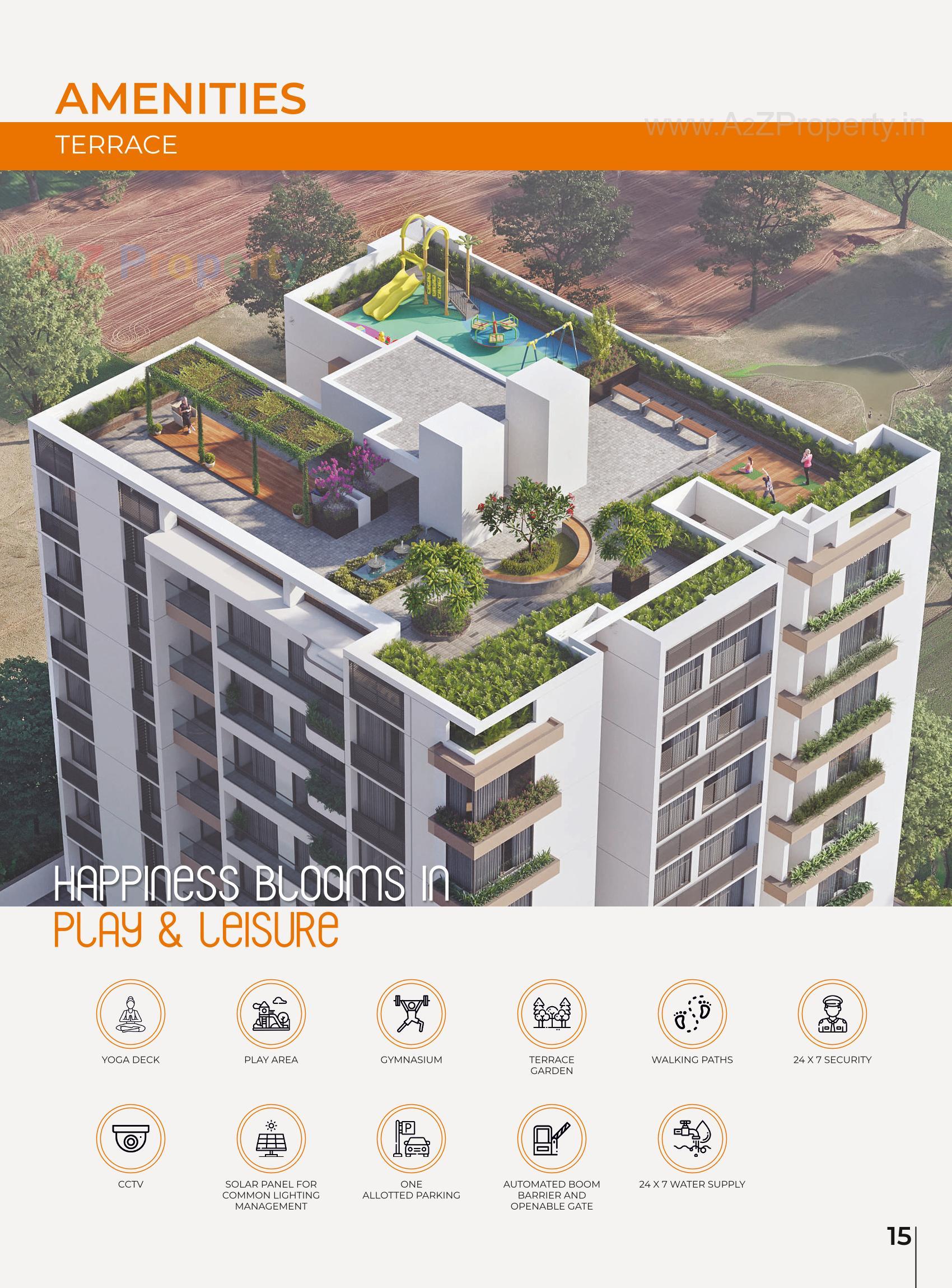 3D Elevation of real estate project Gamara Exotica located at Ghuma, Ahmedabad, Gujarat