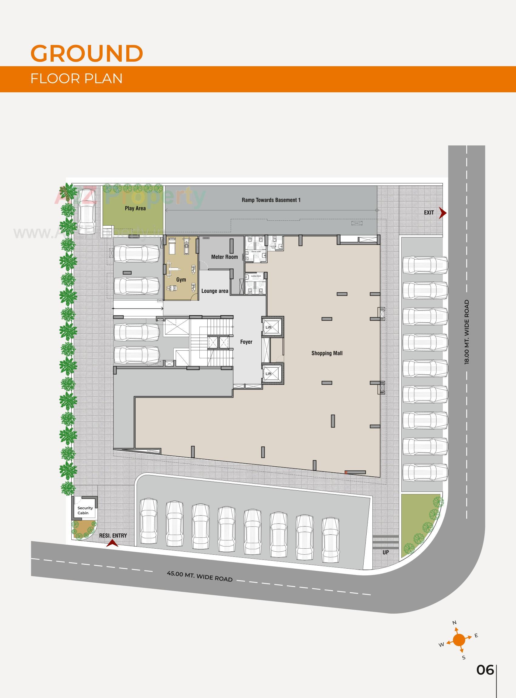 Layout of real estate project Gamara Exotica located at Ghuma, Ahmedabad, Gujarat