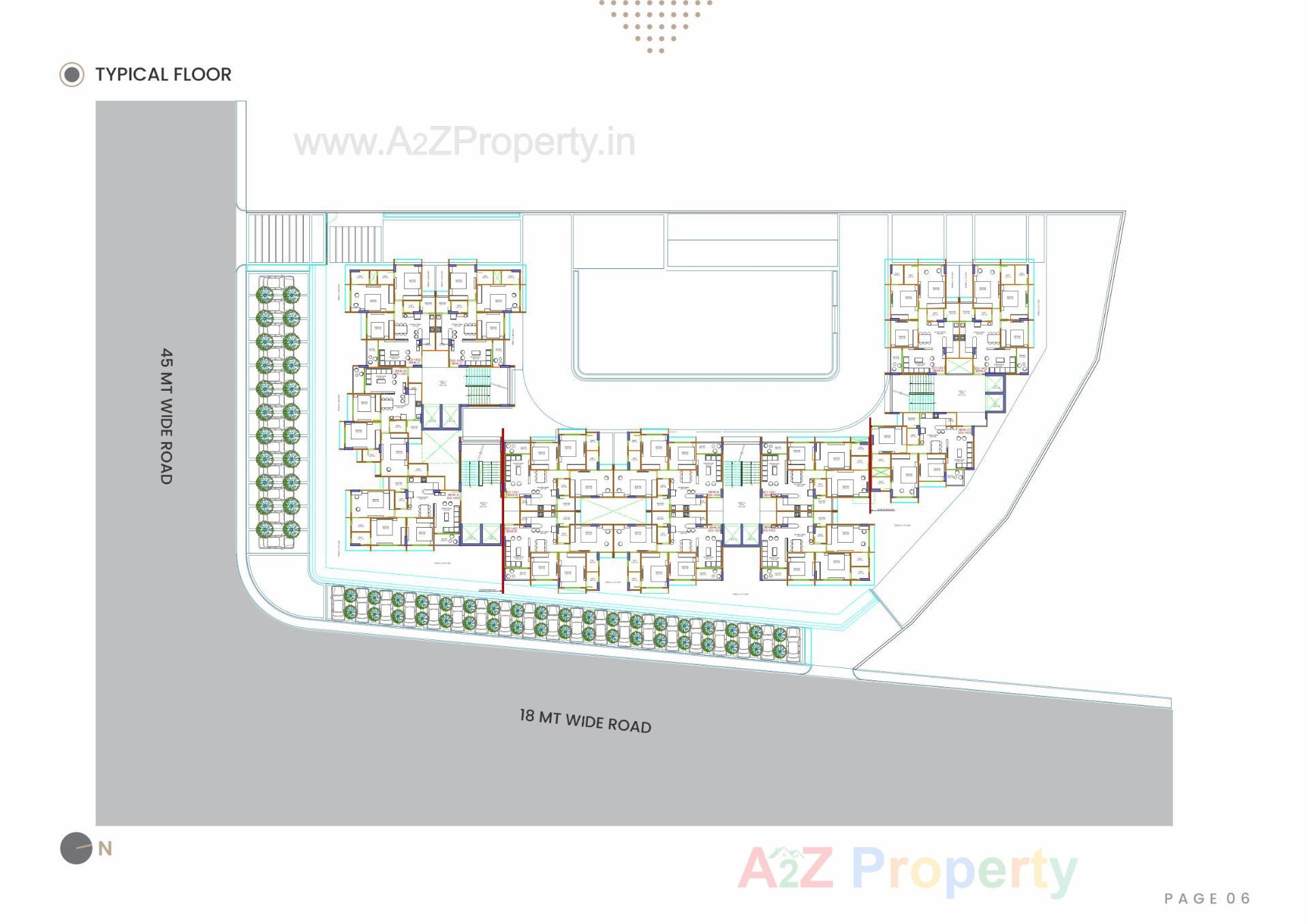 Layout of real estate project Gamara Hills located at Shela, Ahmedabad, Gujarat