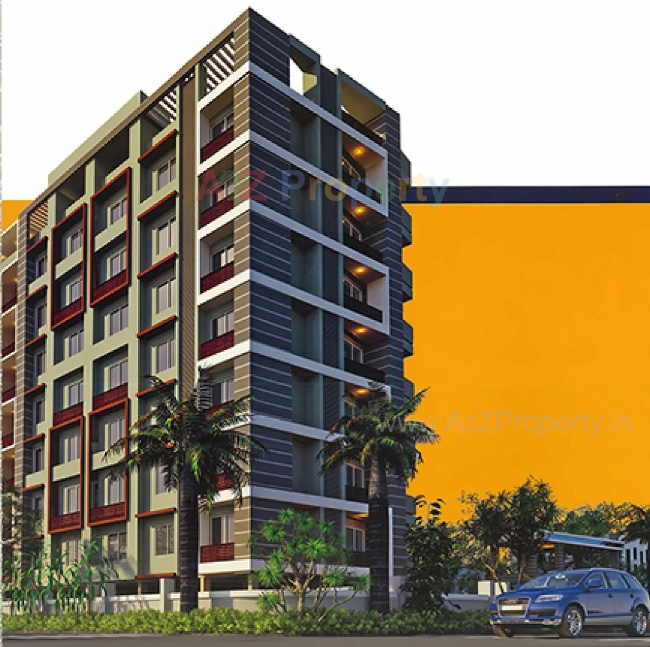 3D Elevation of real estate project Gandhi Galaxy located at Paldi, Ahmedabad, Gujarat