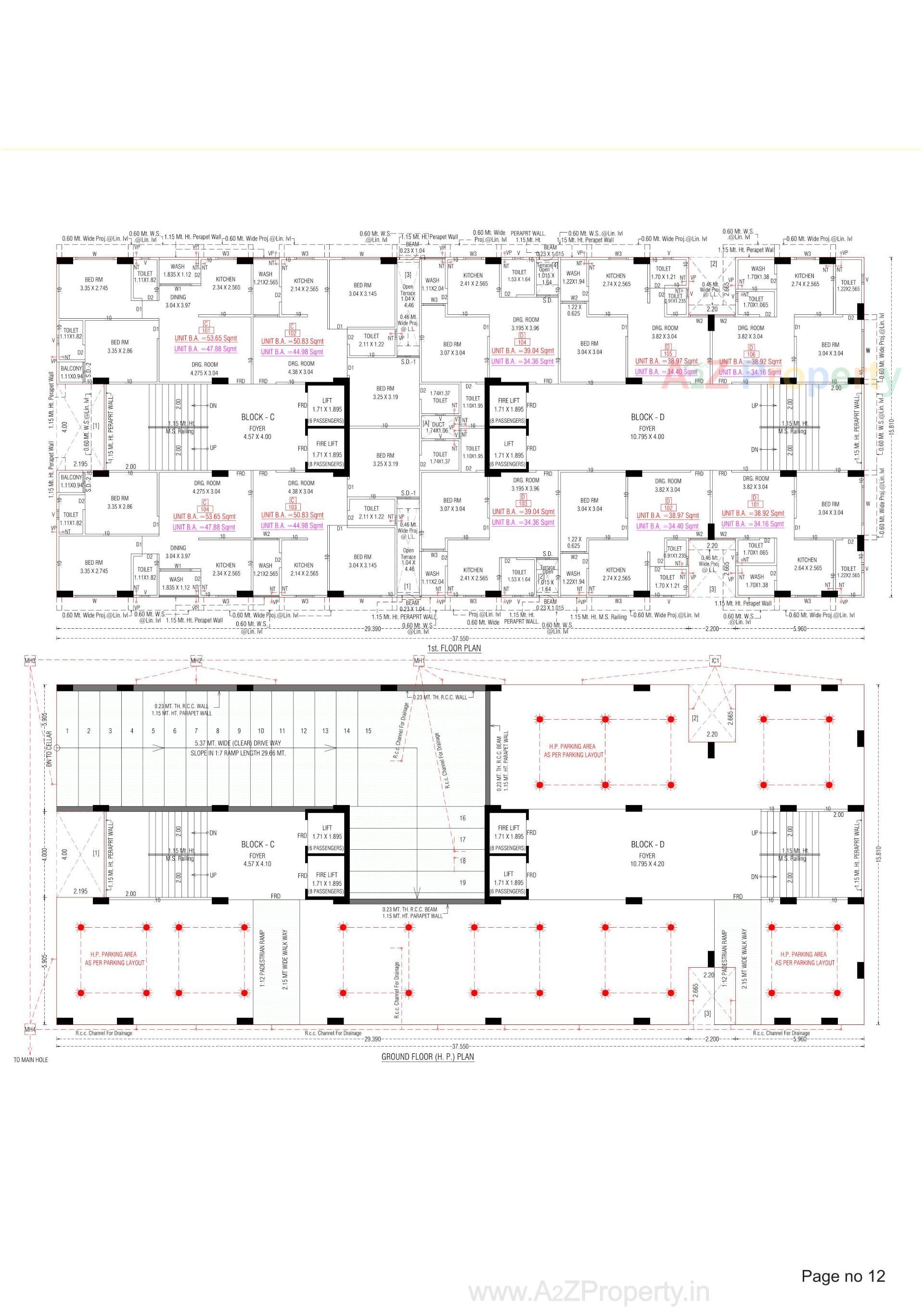 Layout of real estate project Ganesh Arise located at Vatva, Ahmedabad, Gujarat