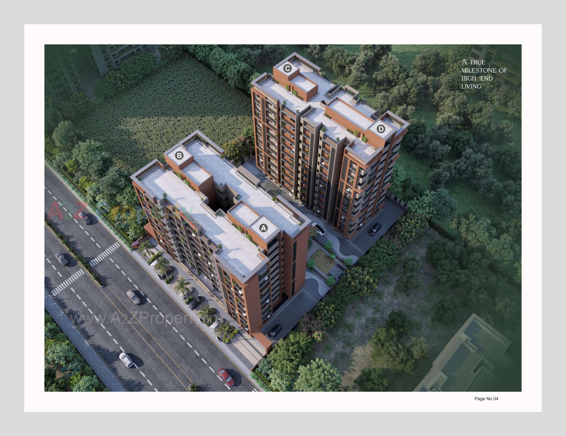 3D Elevation of real estate project Ganesh Arise located at Vatva, Ahmedabad, Gujarat