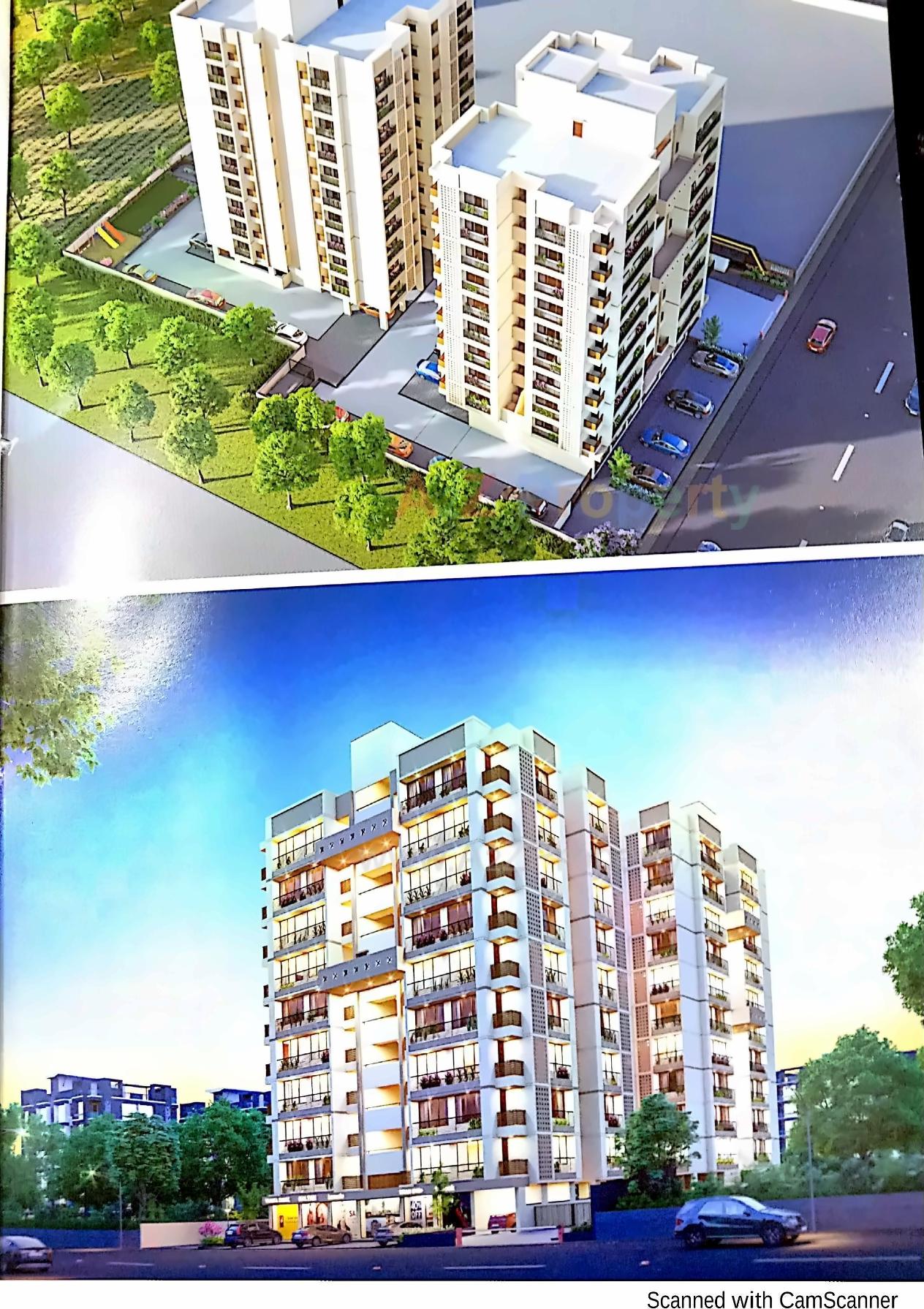 3D Elevation of real estate project Ganesh Elegence located at Ahmedabad, Ahmedabad, Gujarat