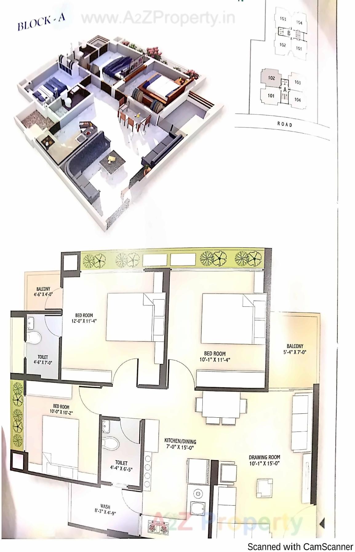 Layout of real estate project Ganesh Elegence located at Ahmedabad, Ahmedabad, Gujarat