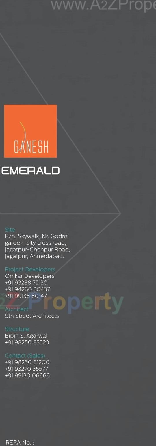  of real estate project Ganesh Emerald located at Chenpur, Ahmedabad, Gujarat