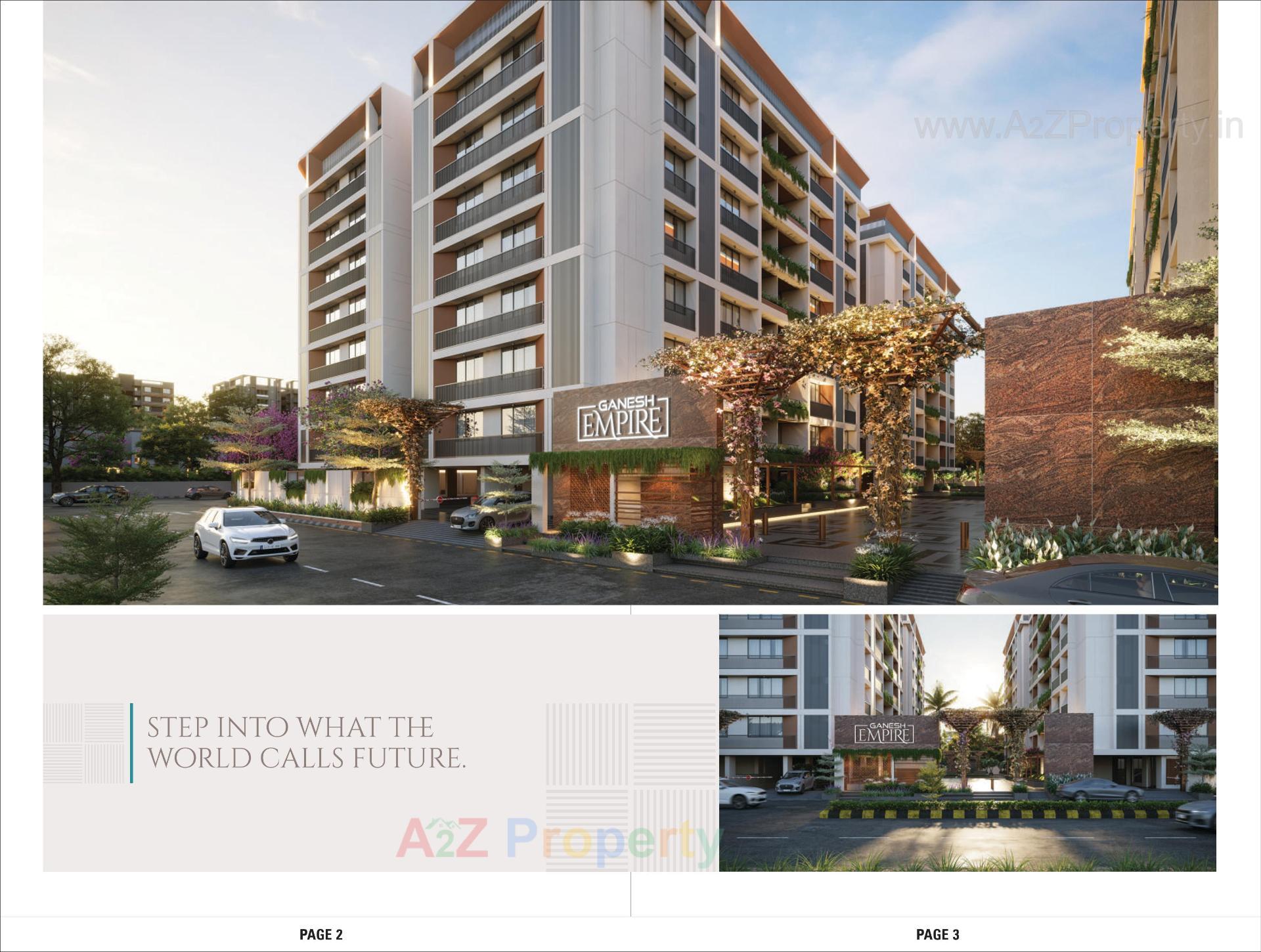 3D Elevation of real estate project Ganesh Empire located at Nikol, Ahmedabad, Gujarat