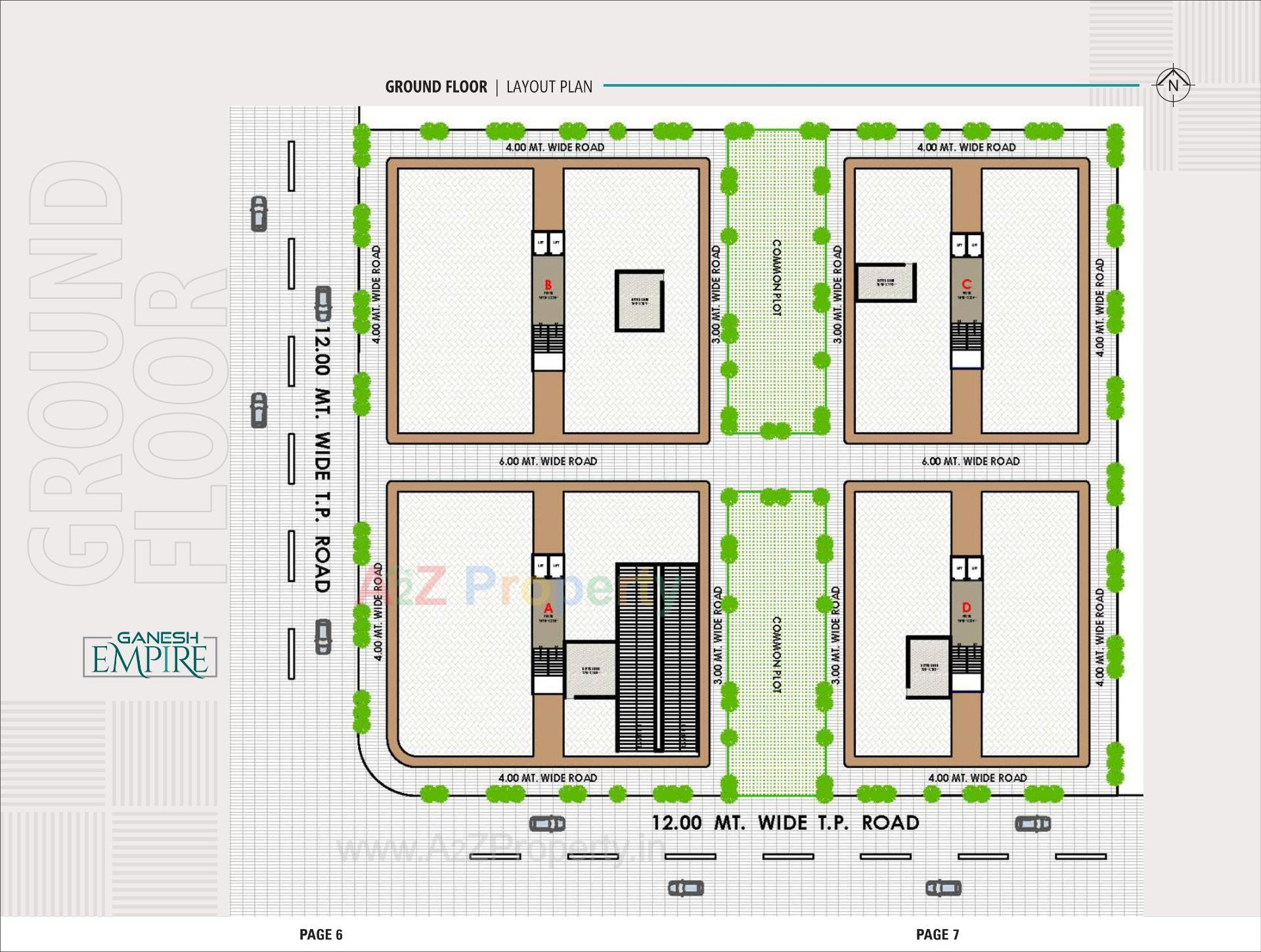 Layout of real estate project Ganesh Empire located at Nikol, Ahmedabad, Gujarat