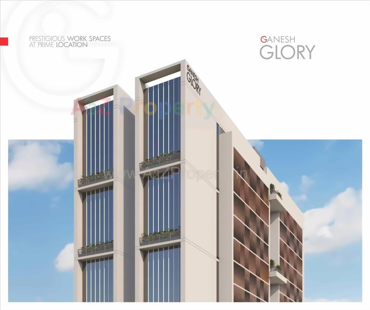 3D Elevation of real estate project Ganesh Glory located at Jagatpur, Ahmedabad, Gujarat