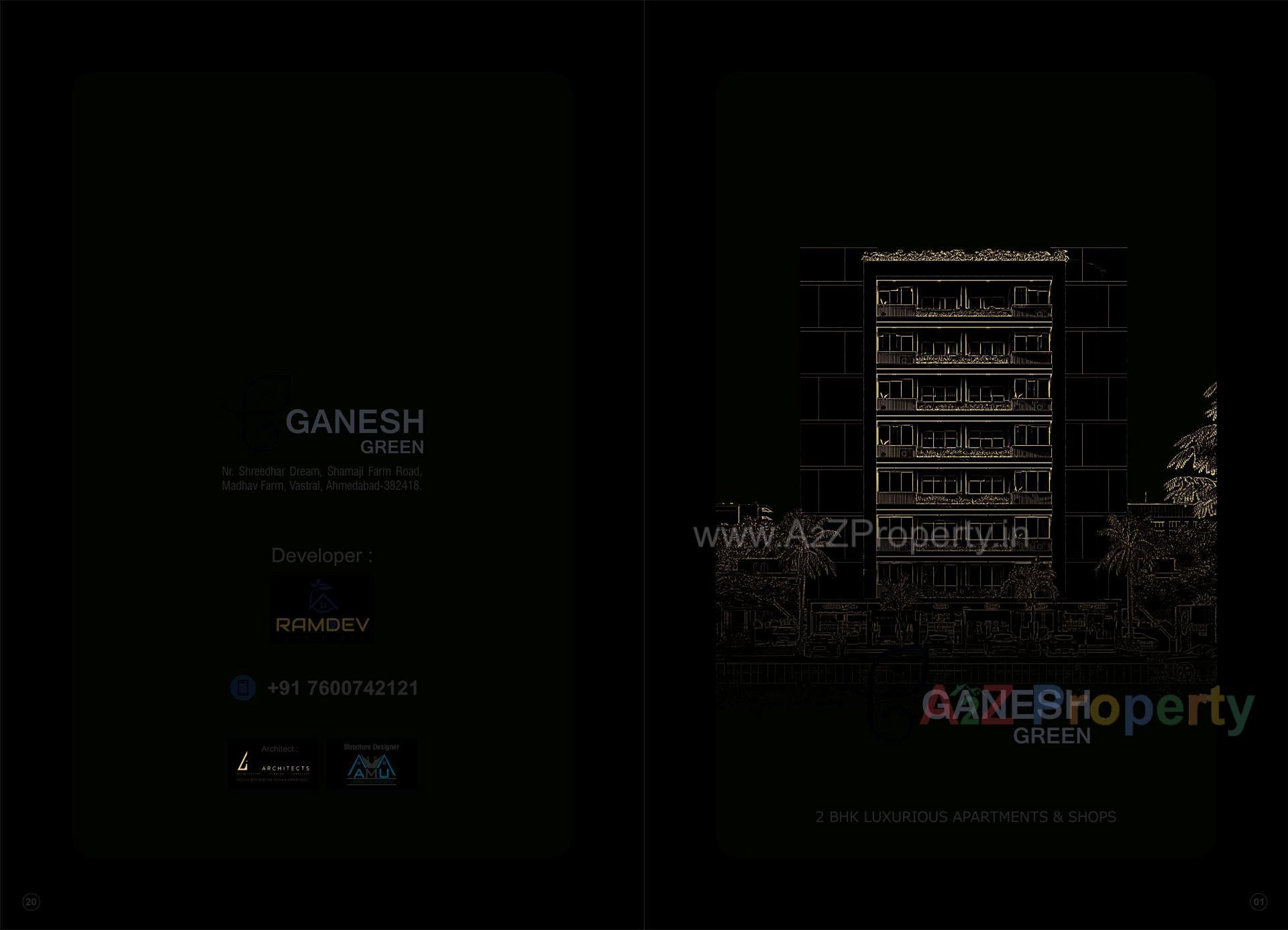 of real estate project Ganesh Green located at Vastral, Ahmedabad, Gujarat