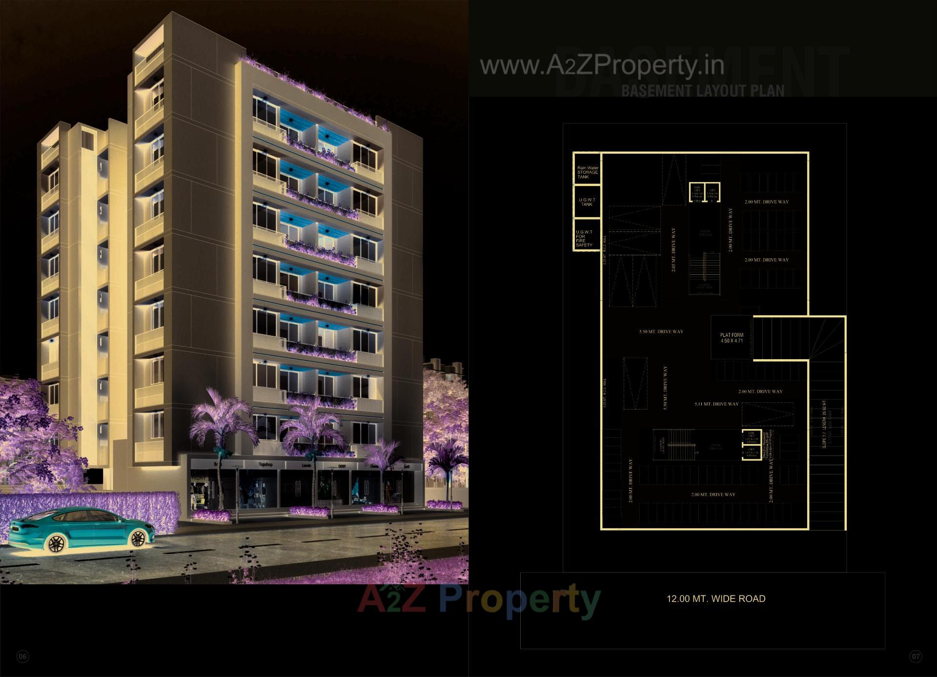 3D Elevation of real estate project Ganesh Green located at Vastral, Ahmedabad, Gujarat
