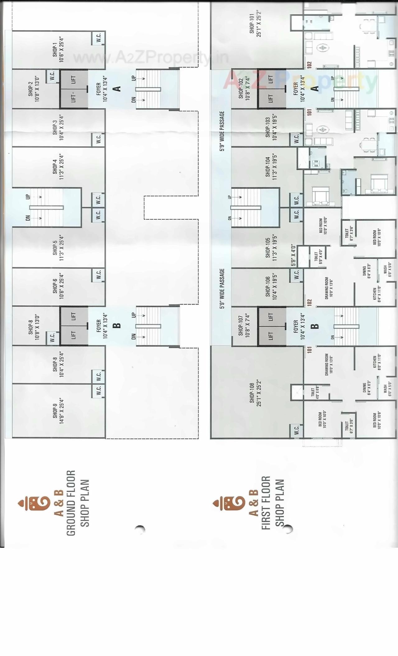 Layout of real estate project Ganesh Heights located at Vatva, Ahmedabad, Gujarat