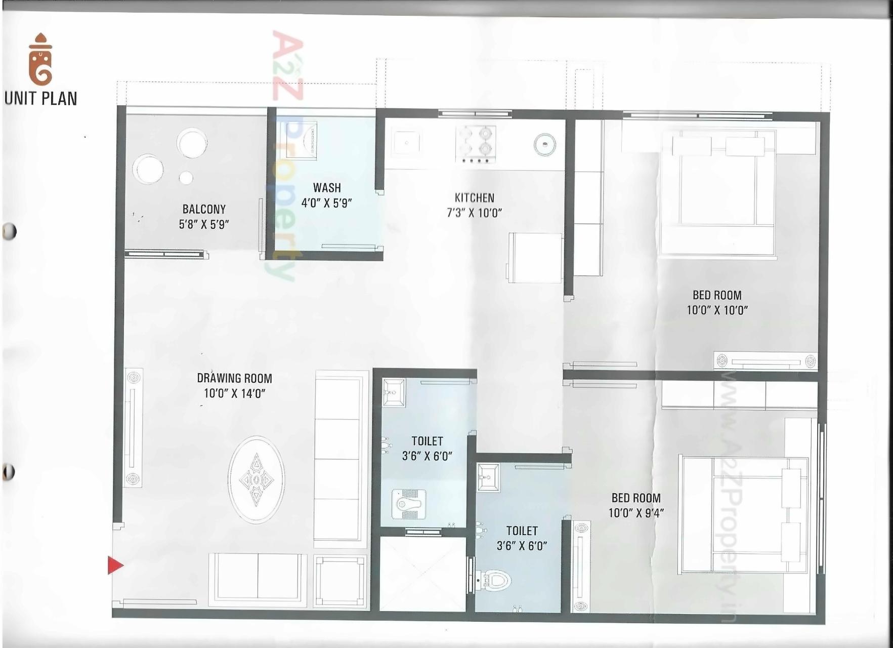Layout of real estate project Ganesh Heights located at Vatva, Ahmedabad, Gujarat
