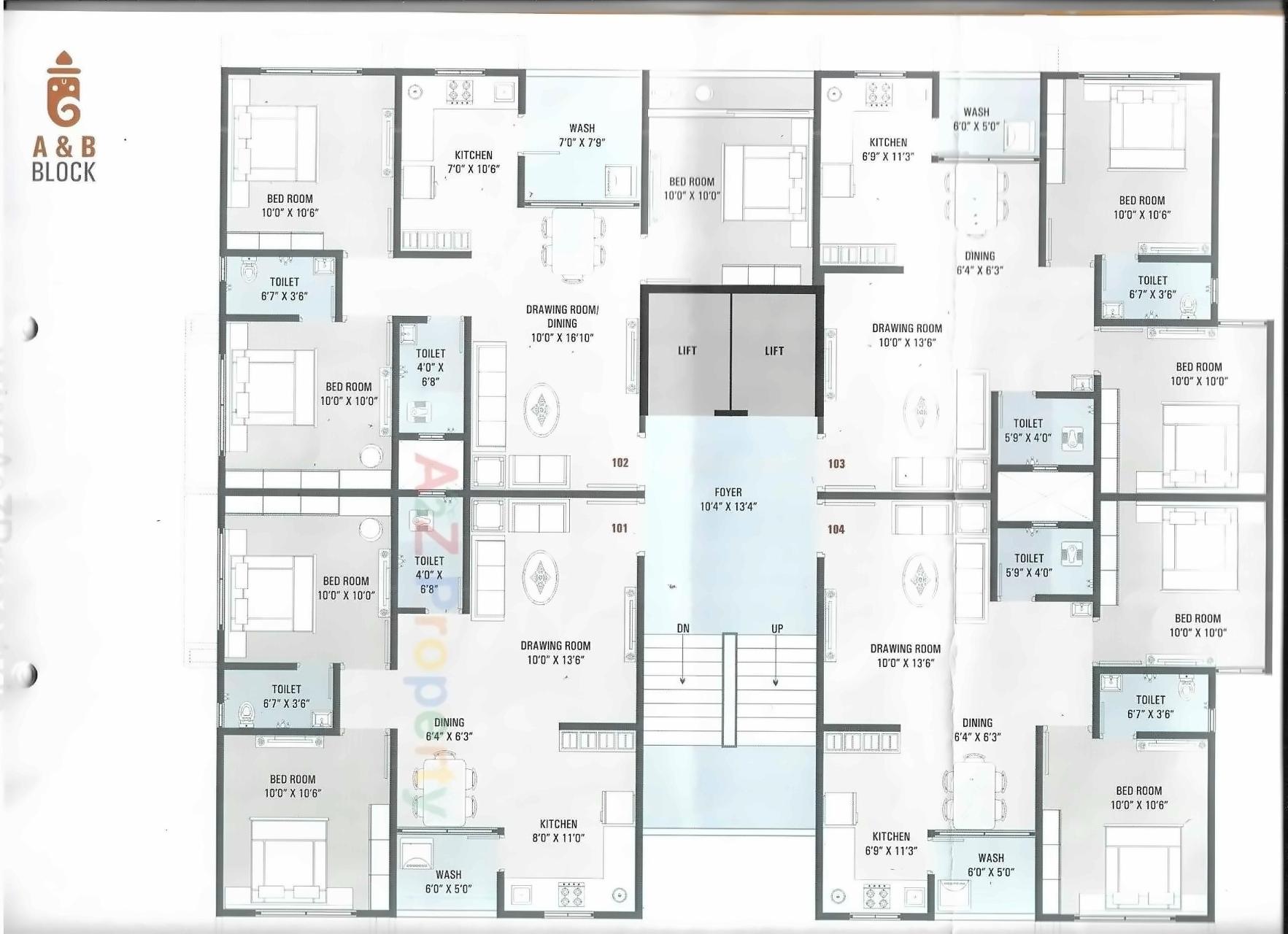 Layout of real estate project Ganesh Heights located at Vatva, Ahmedabad, Gujarat