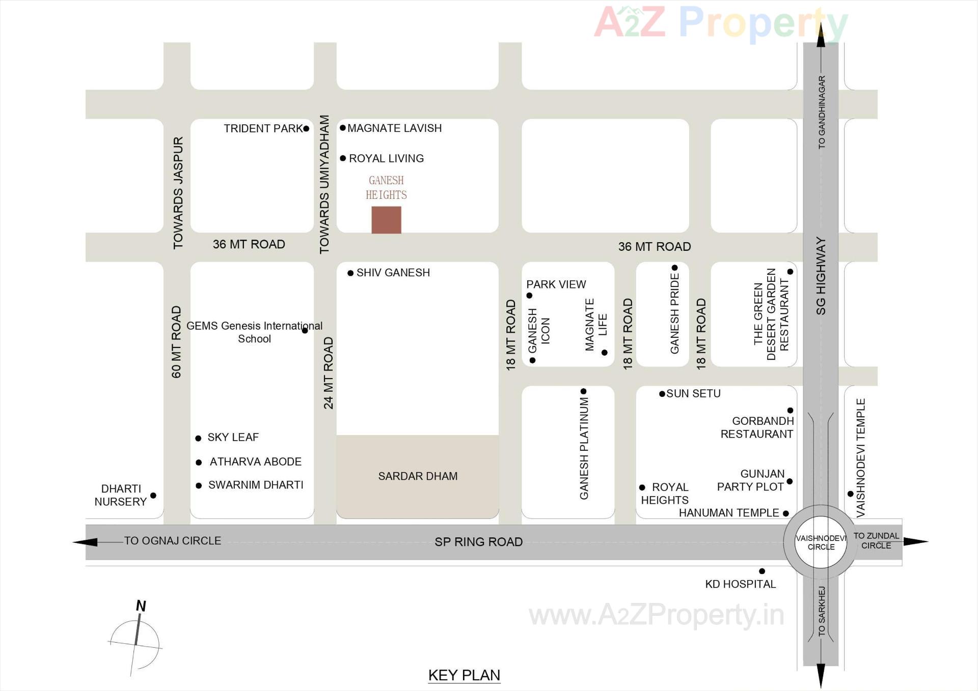  of real estate project Ganesh Heights located at Khodiyar, Ahmedabad, Gujarat