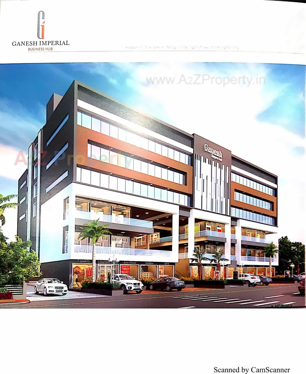 3D Elevation of real estate project Ganesh Imperial located at Vastral, Ahmedabad, Gujarat