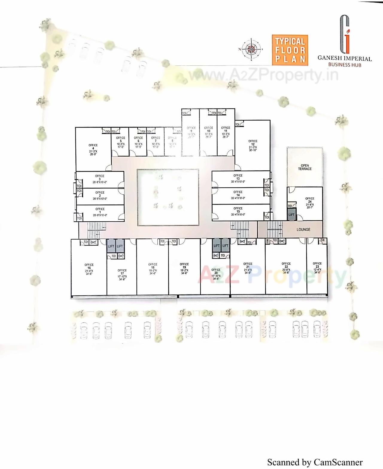 Layout of real estate project Ganesh Imperial located at Vastral, Ahmedabad, Gujarat