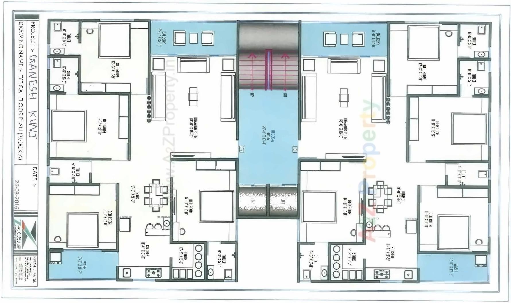 Layout of real estate project Ganesh Kunj located at Nikol, Ahmedabad, Gujarat