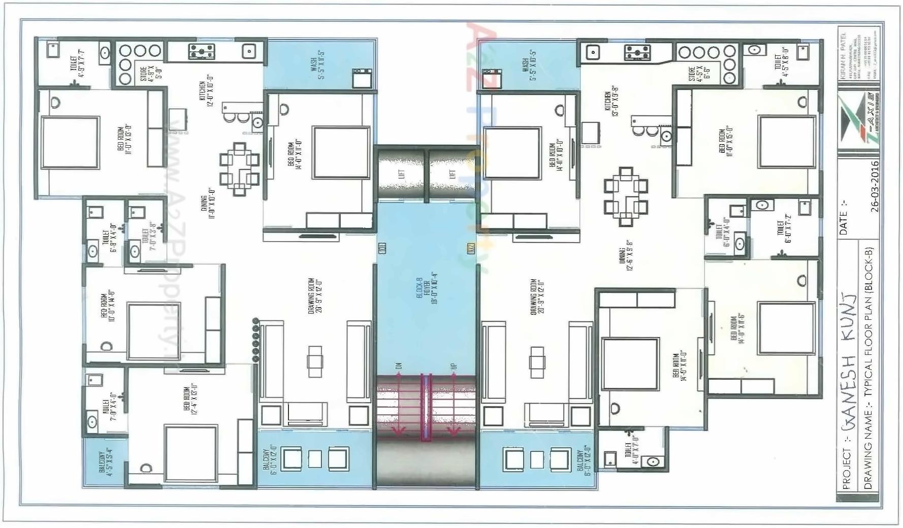 Layout of real estate project Ganesh Kunj located at Nikol, Ahmedabad, Gujarat