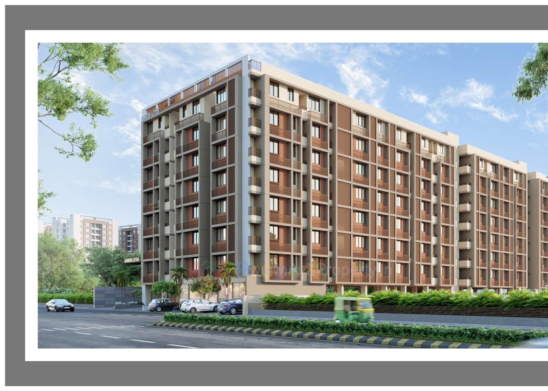 3D Elevation of real estate project Ganesh Lotus located at Ahmedabad, Ahmedabad, Gujarat