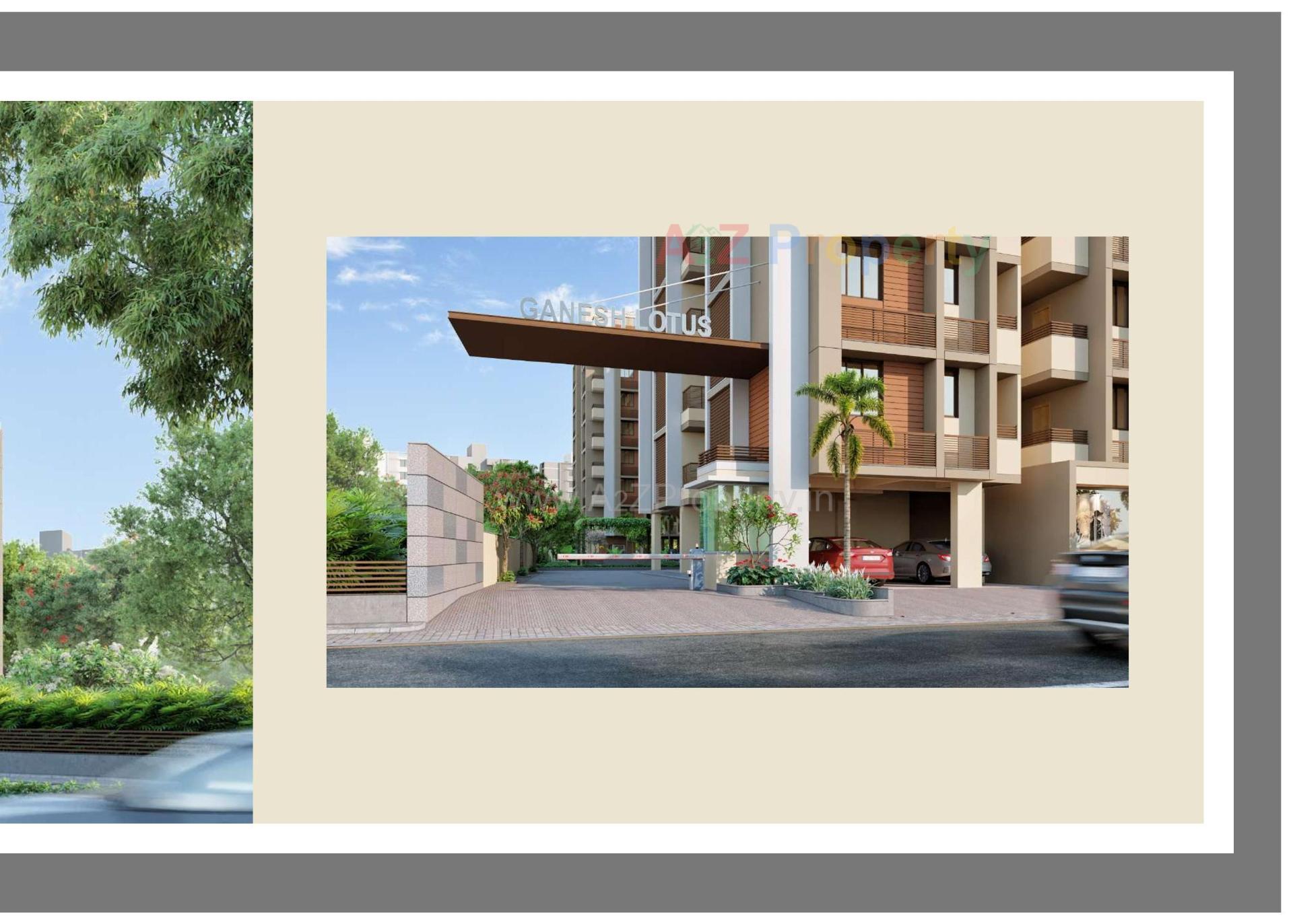 3D Elevation of real estate project Ganesh Lotus located at Ahmedabad, Ahmedabad, Gujarat