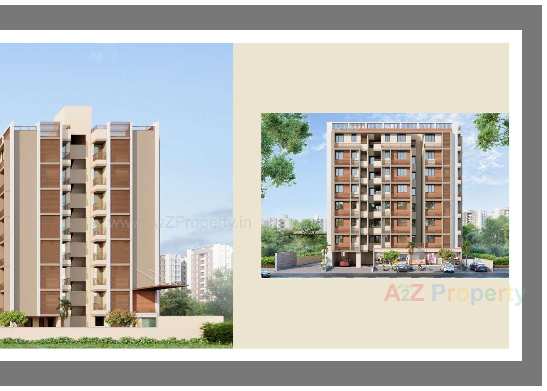 3D Elevation of real estate project Ganesh Lotus located at Ahmedabad, Ahmedabad, Gujarat