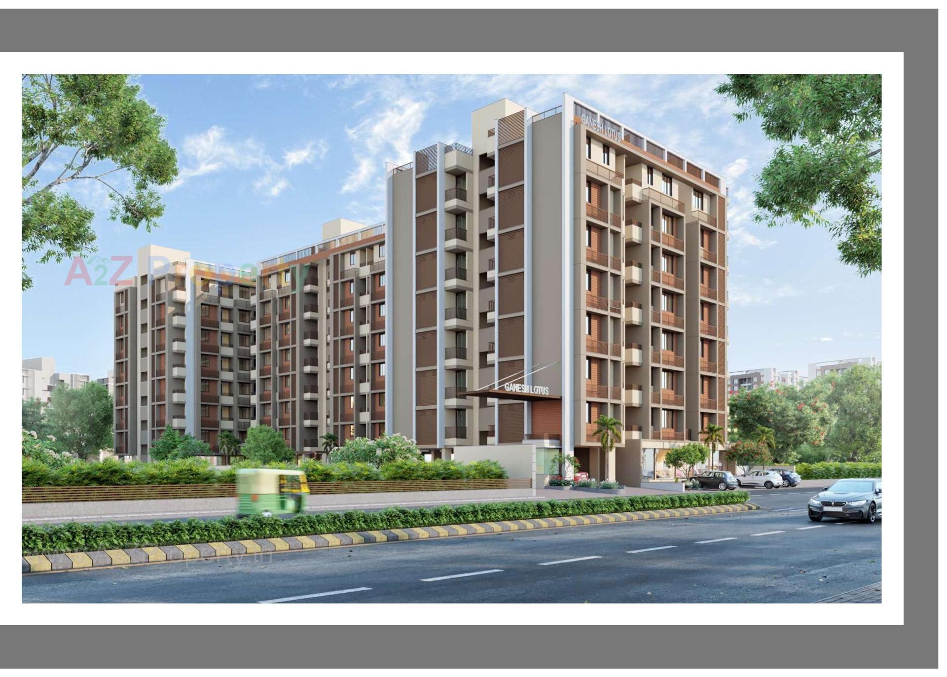 3D Elevation of real estate project Ganesh Lotus located at Ahmedabad, Ahmedabad, Gujarat