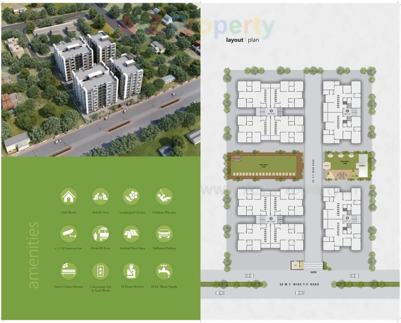 Layout of real estate project Ganesh Opera located at Nikol, Ahmedabad, Gujarat