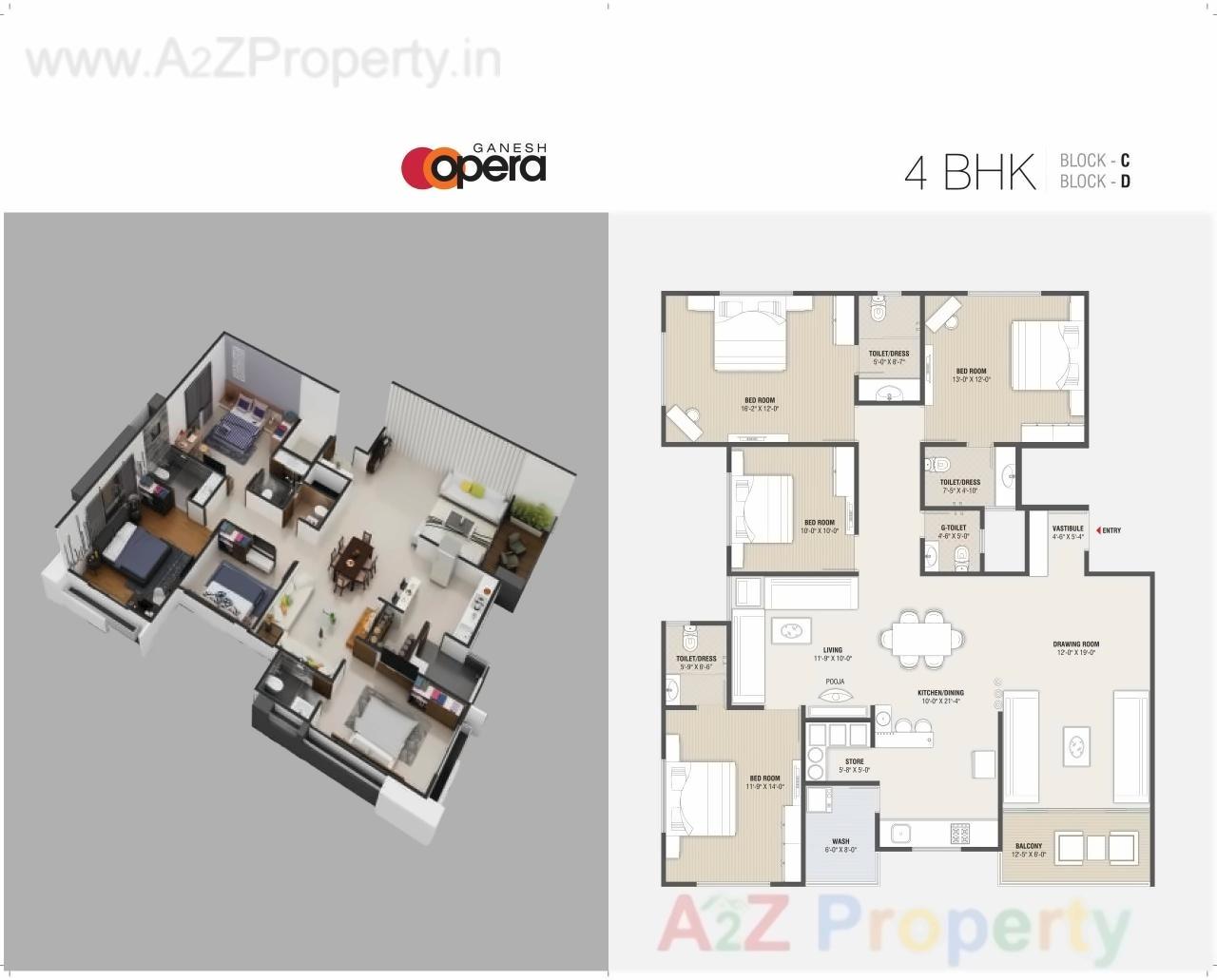 Layout of real estate project Ganesh Opera located at Nikol, Ahmedabad, Gujarat