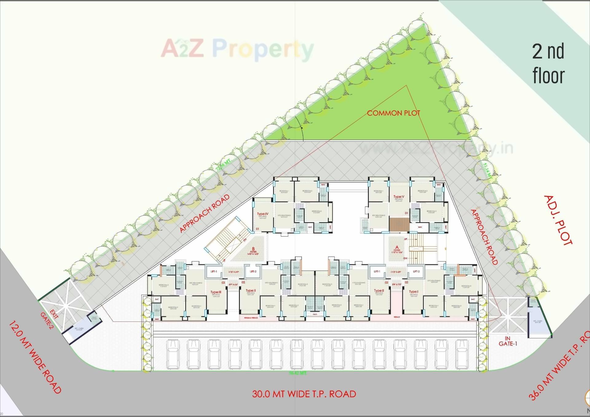 Layout of real estate project Ganesh Pride located at Ahmedabad, Ahmedabad, Gujarat