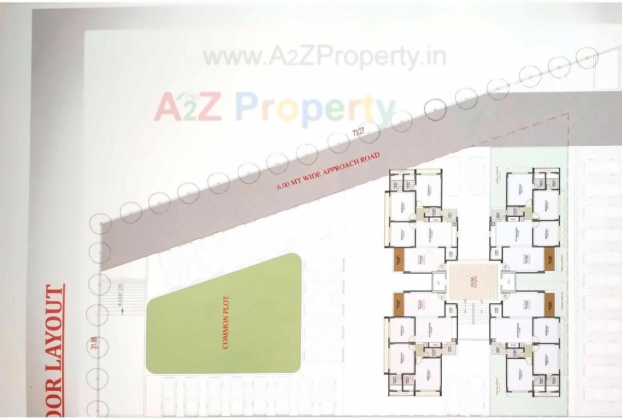 Layout of real estate project Ganesh Royal located at Gota, Ahmedabad, Gujarat