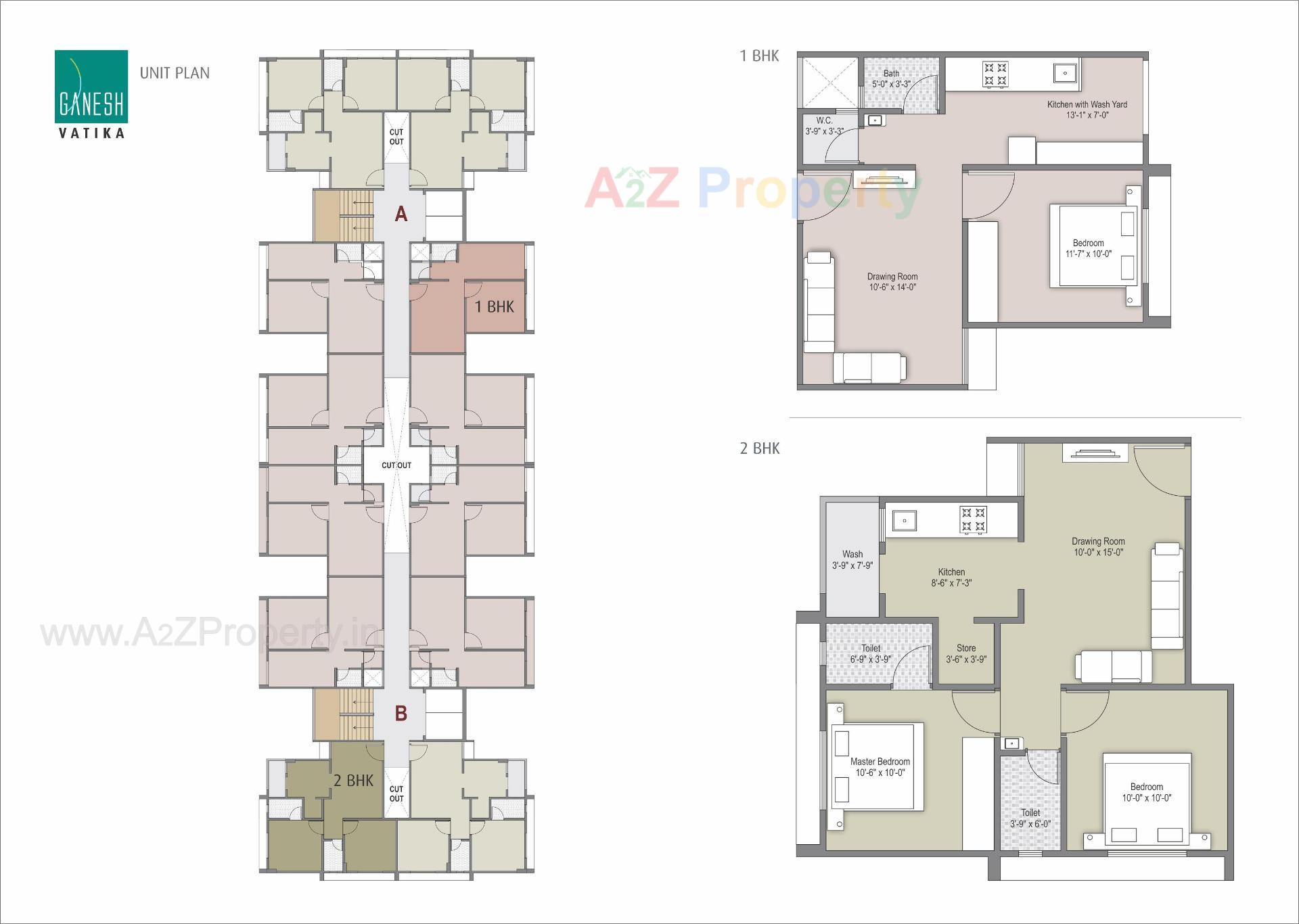 Layout of real estate project Ganesh Vatika located at Chenpur, Ahmedabad, Gujarat