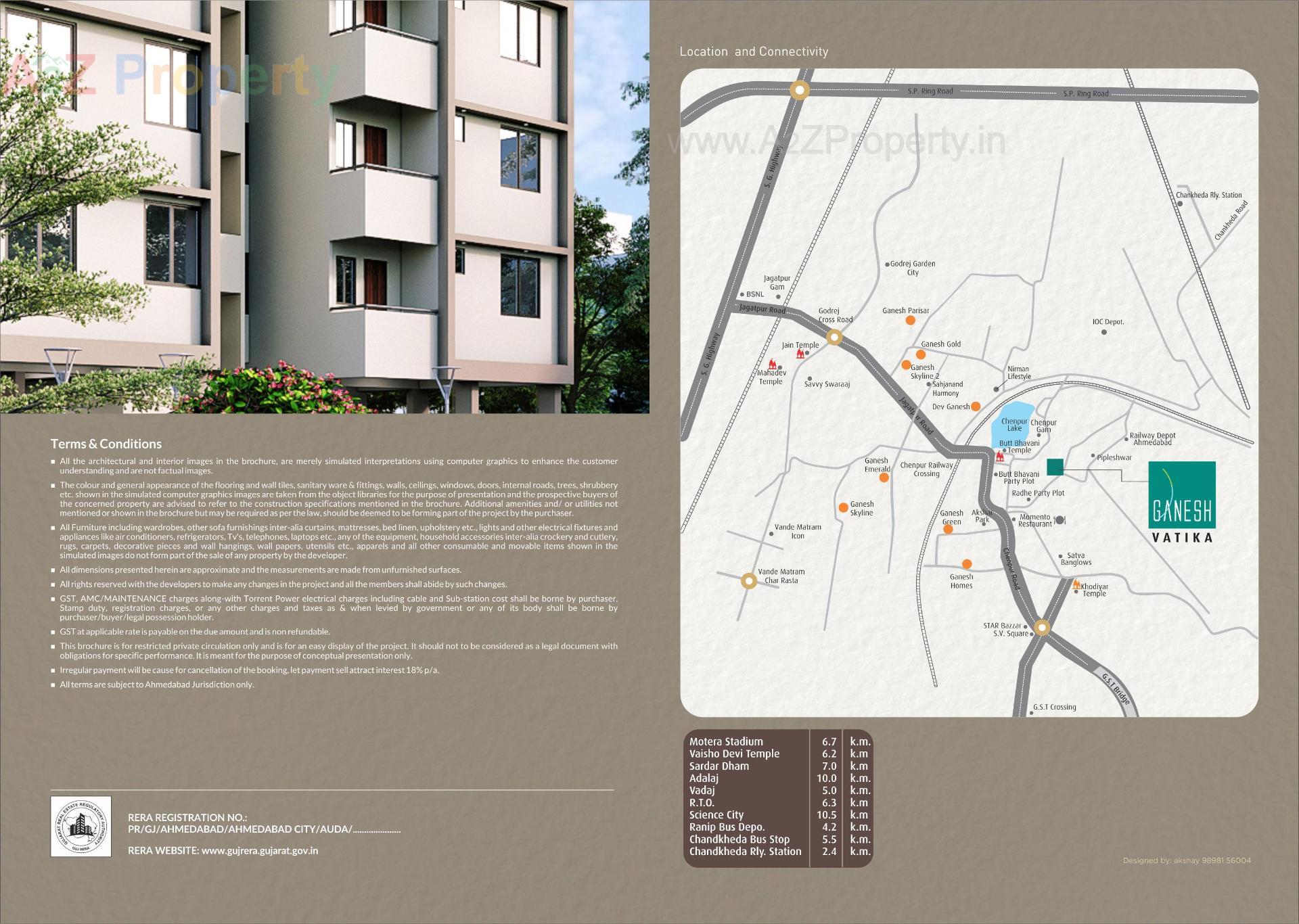 of real estate project Ganesh Vatika located at Chenpur, Ahmedabad, Gujarat