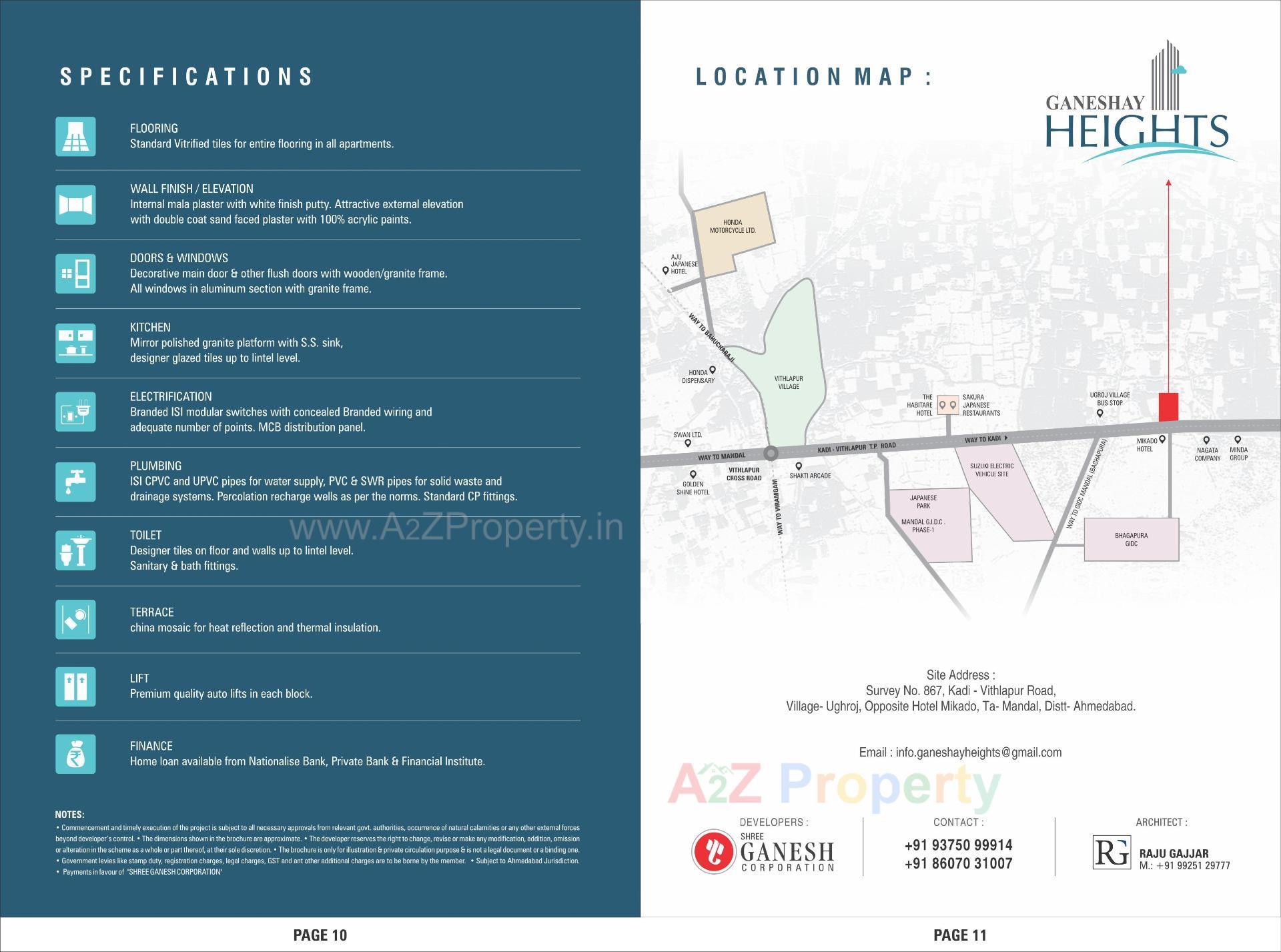  of real estate project Ganeshay Heights located at Ughroj, Ahmedabad, Gujarat