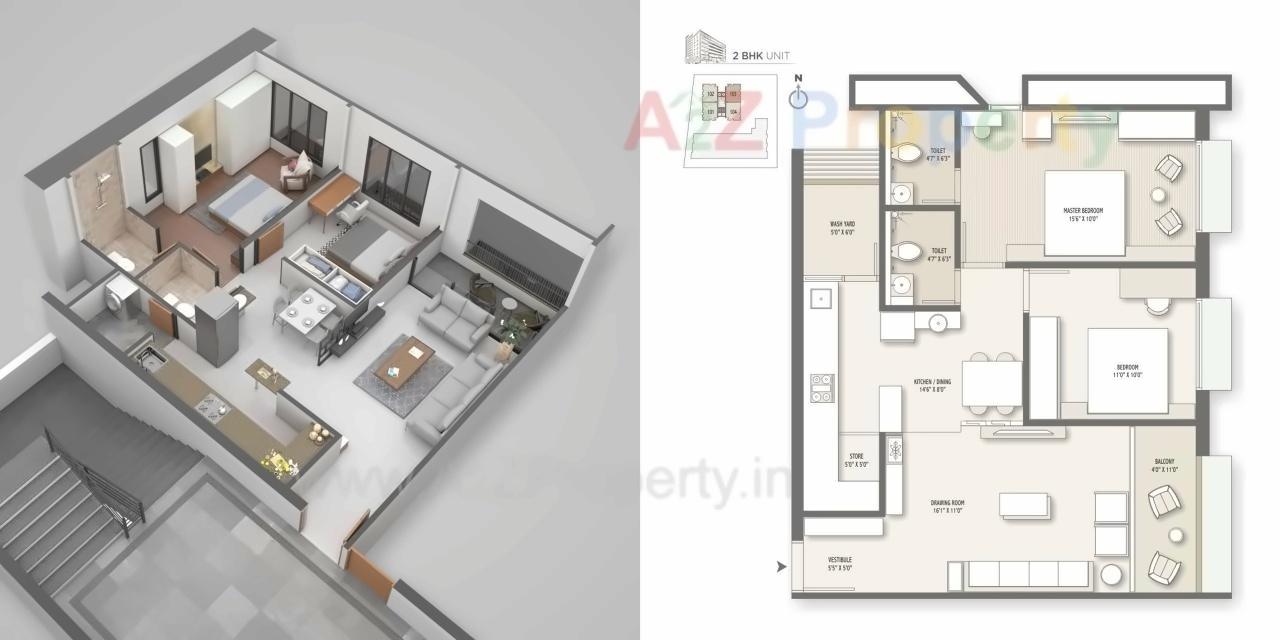 Layout of real estate project Ganga Heights located at Tragad, Ahmedabad, Gujarat